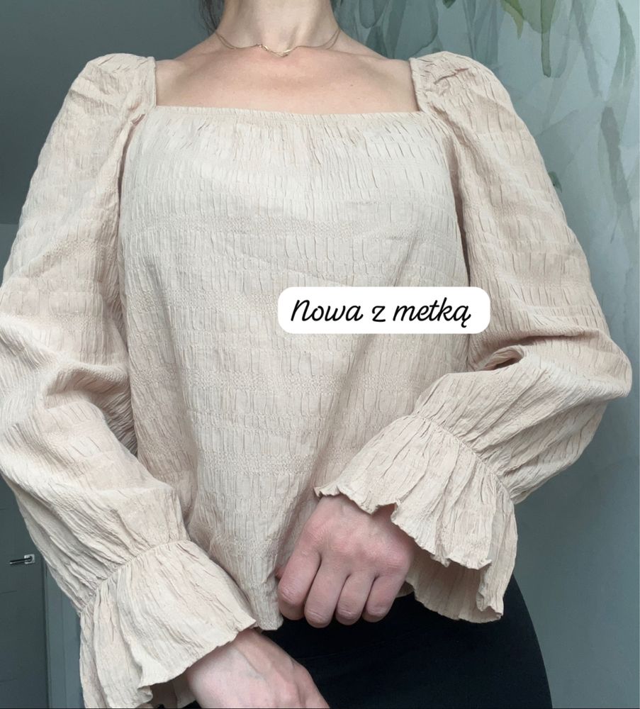 Bluzka szerokie rekawy modal nowa lindex m l