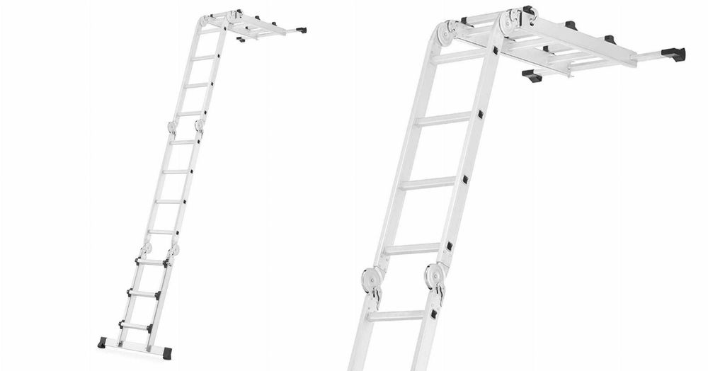 Drabina aluminiowa przegubowa HIGHER 4x4 150kg II Gat Outlet