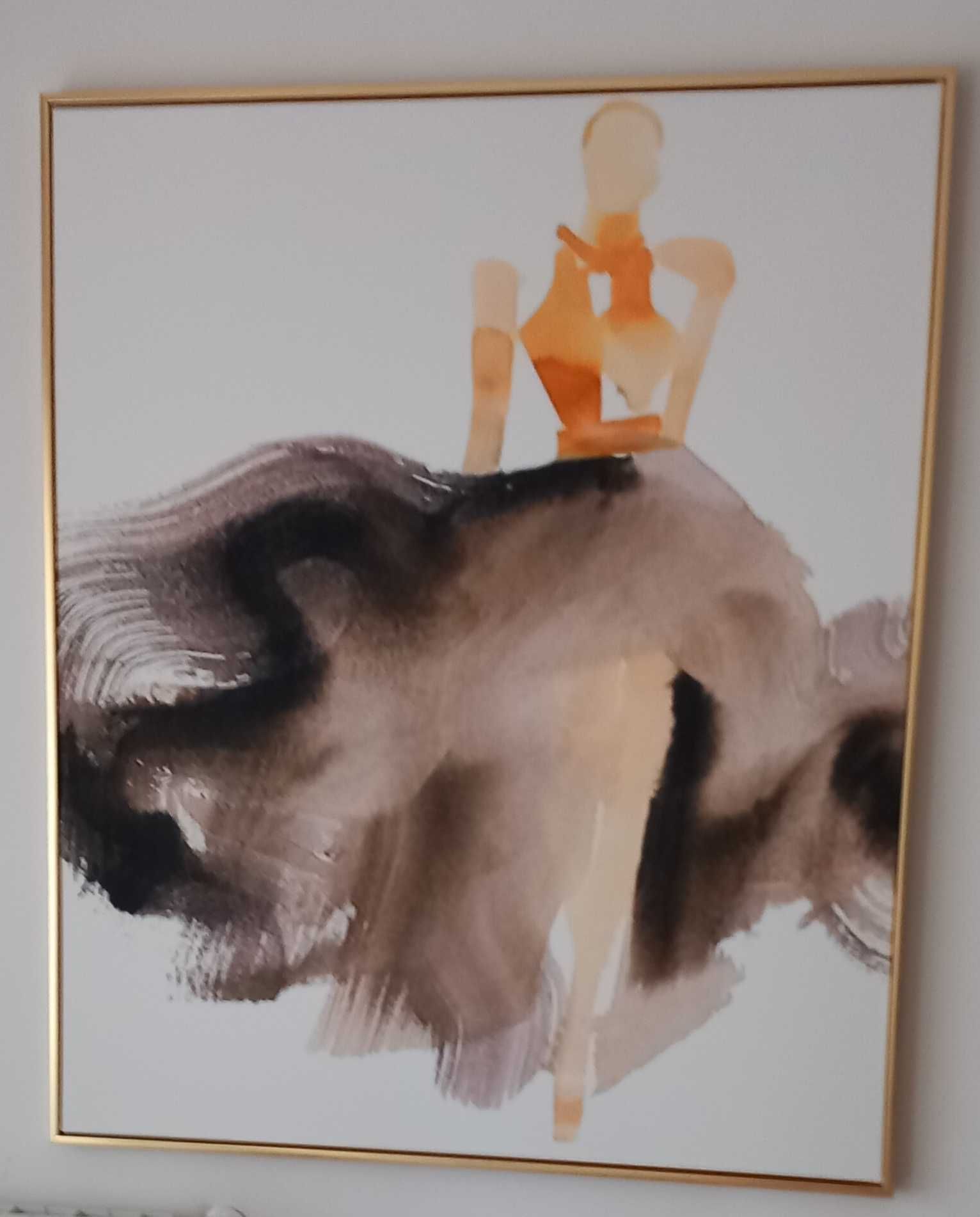 Quadro com BAILARINA  com vestido esvoaçante!!!