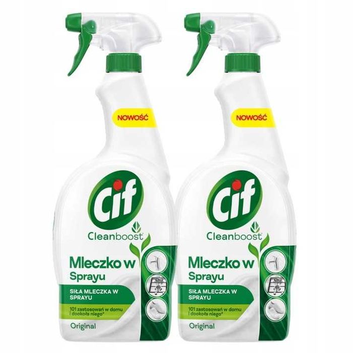 CIF Cleanboost Oryginal Mleczko do czyszczenia w sprayu 750 ml x 2szt