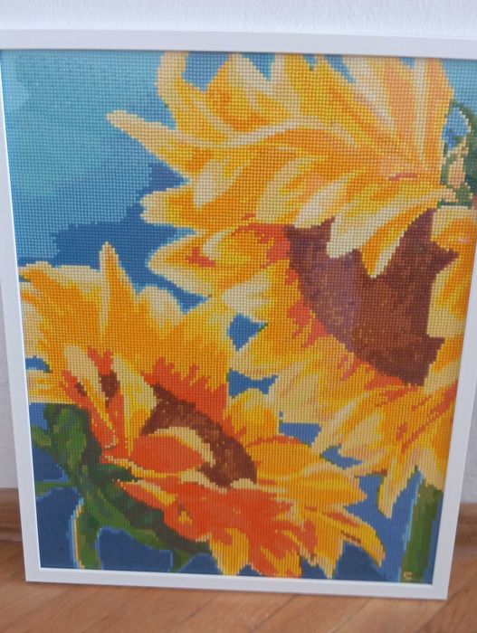 Gotowy Obraz W Ramie Ze Szkłem - Haft Diamentowy 40x50 cm