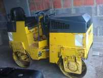 Walec drogowy BOMAG BW80 + przyczepka do walca minikoparki. Zamiana