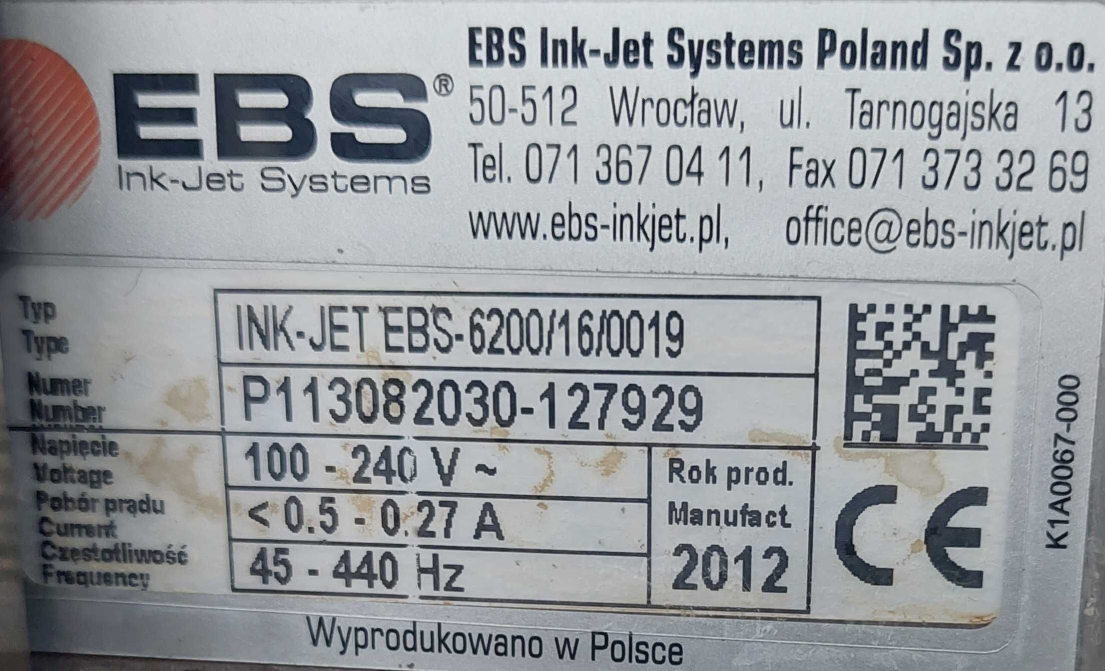 Drukarka przemysłowa EBS 6200 - 2 szt.