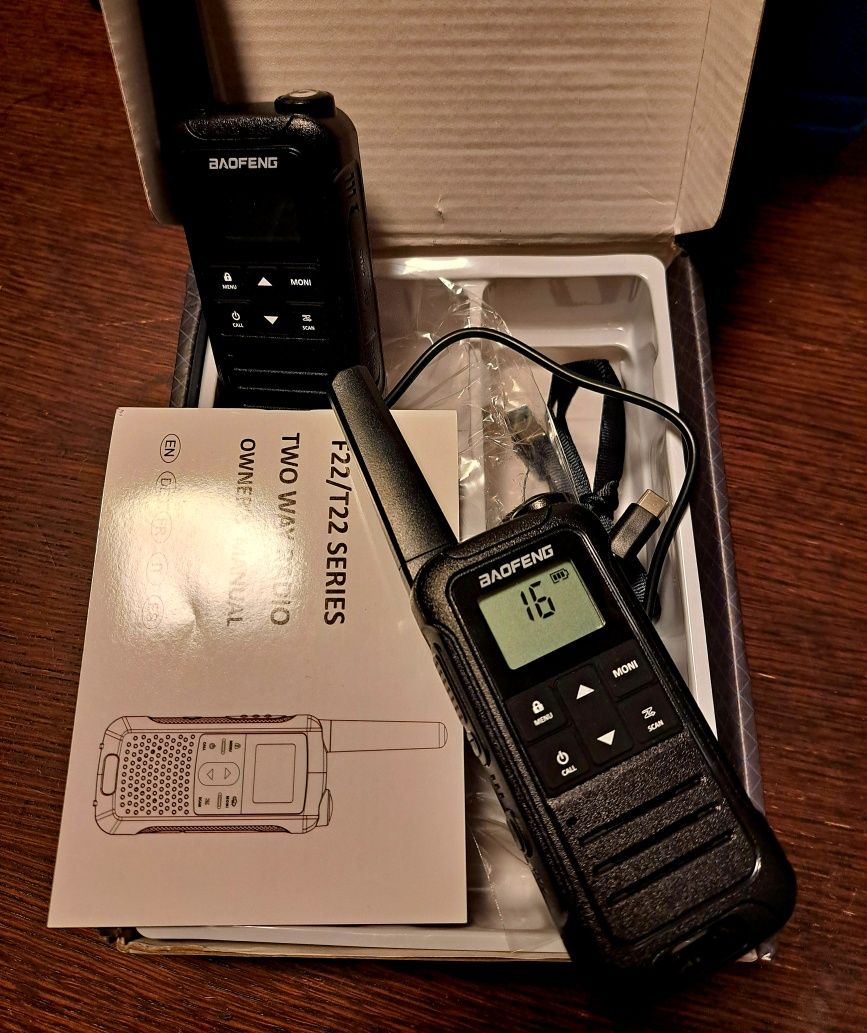 Radiostacja BAOFENG F22 radio 2 szt. komplet PMR Walkie-Talkie