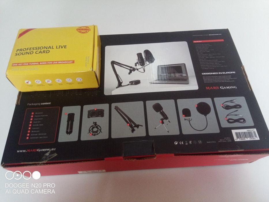 Microfone condensador Mars Gaming