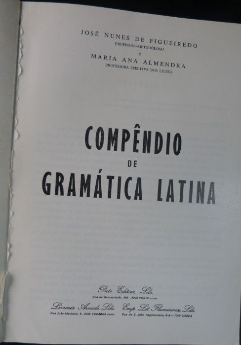 "Compendio de Gramática Latina"