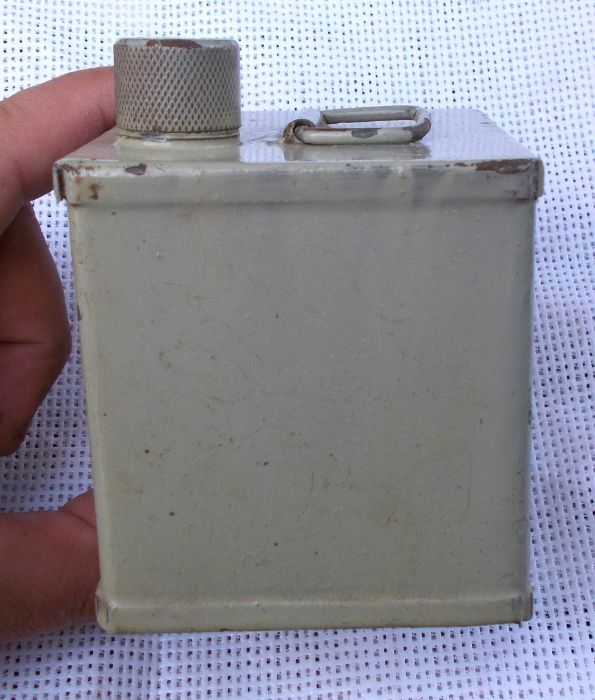 Бутылка,банка,ёмкость,военная,герметичная для эфира, металл , СССР