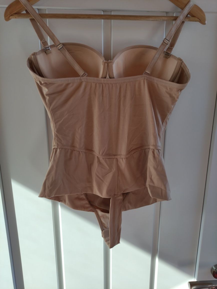Cielisty piękny gorset Unikat model Lorena 80b