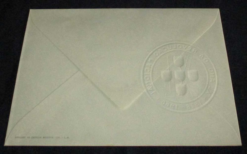 Sobrescrito de 1ª Dia Exposição Filatélica Numismática Moçambique 1966