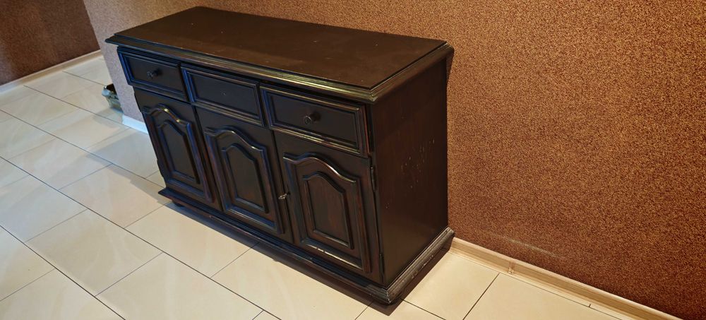 Komoda drewniana brązowa