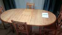 Stary stół  z litego drewna