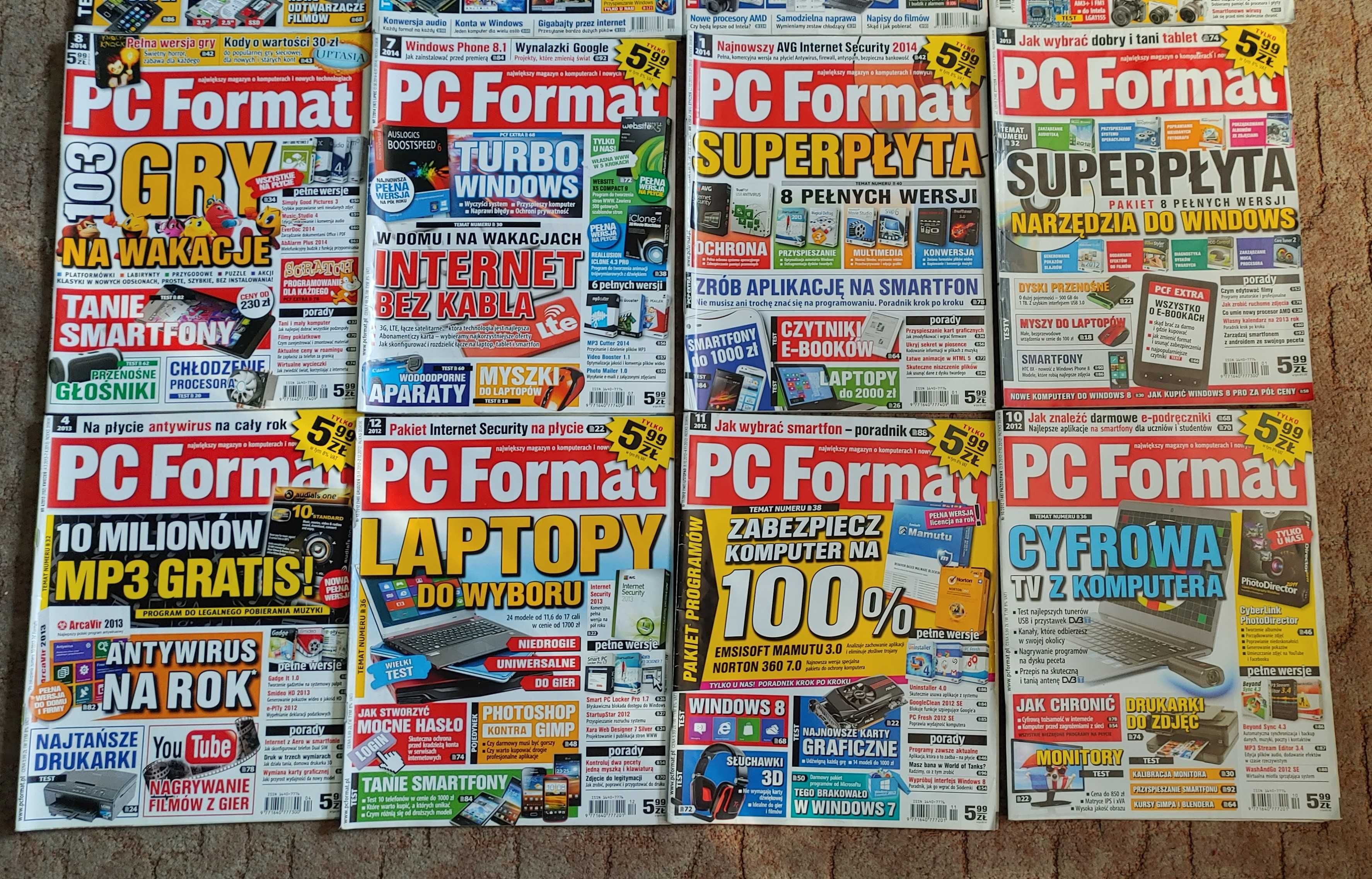 Kolekcja PC Format - 12 Numerów z Lat 2007-14