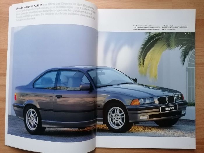 Prospekt BMW 3 E36 Coupe 316i 318is 320i 328i