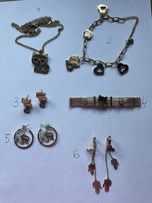 Biżuteria ze stali chirurgicznej kolczyki naszyjnik bransoletka