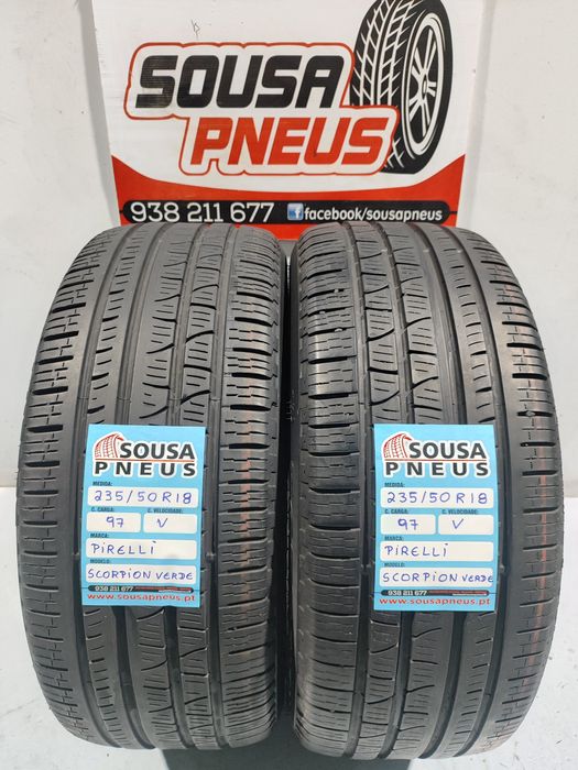 2 pneus semi novos 235-50R18 Pirelli - Oferta da Entrega