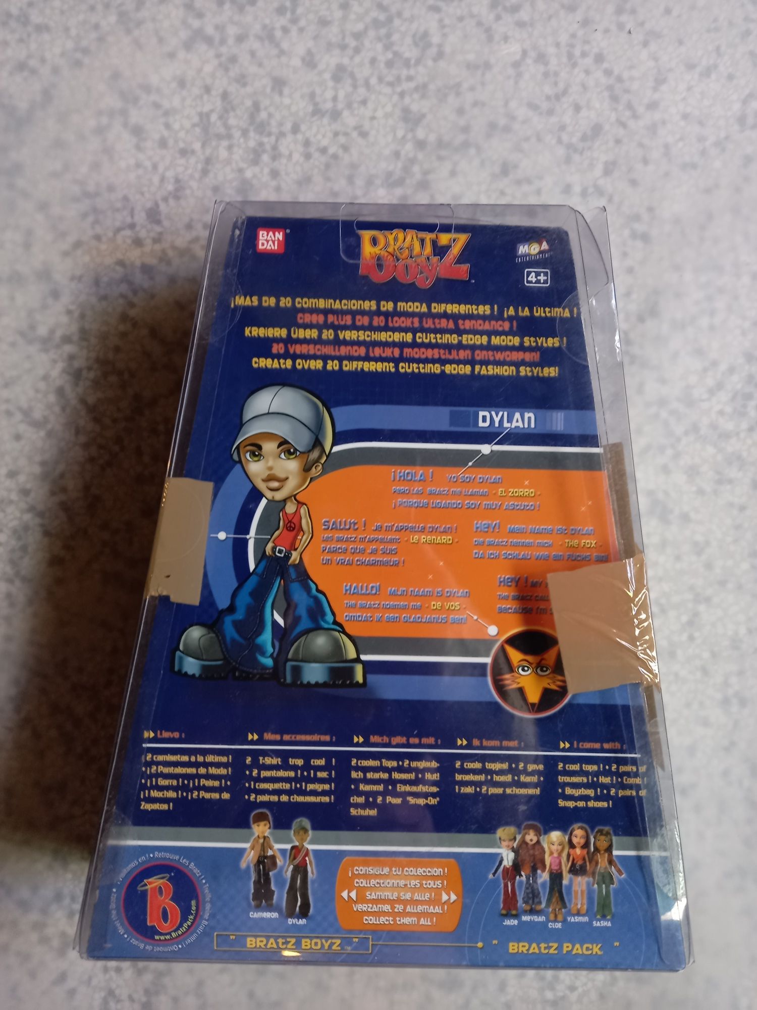 Dylan Bratz boneco em caixa selada vintage 2002