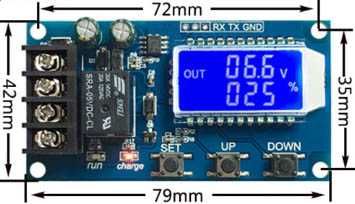 Модуль управления зарядом XY-L10A, XY-L30A 6-60В 10A, 30А