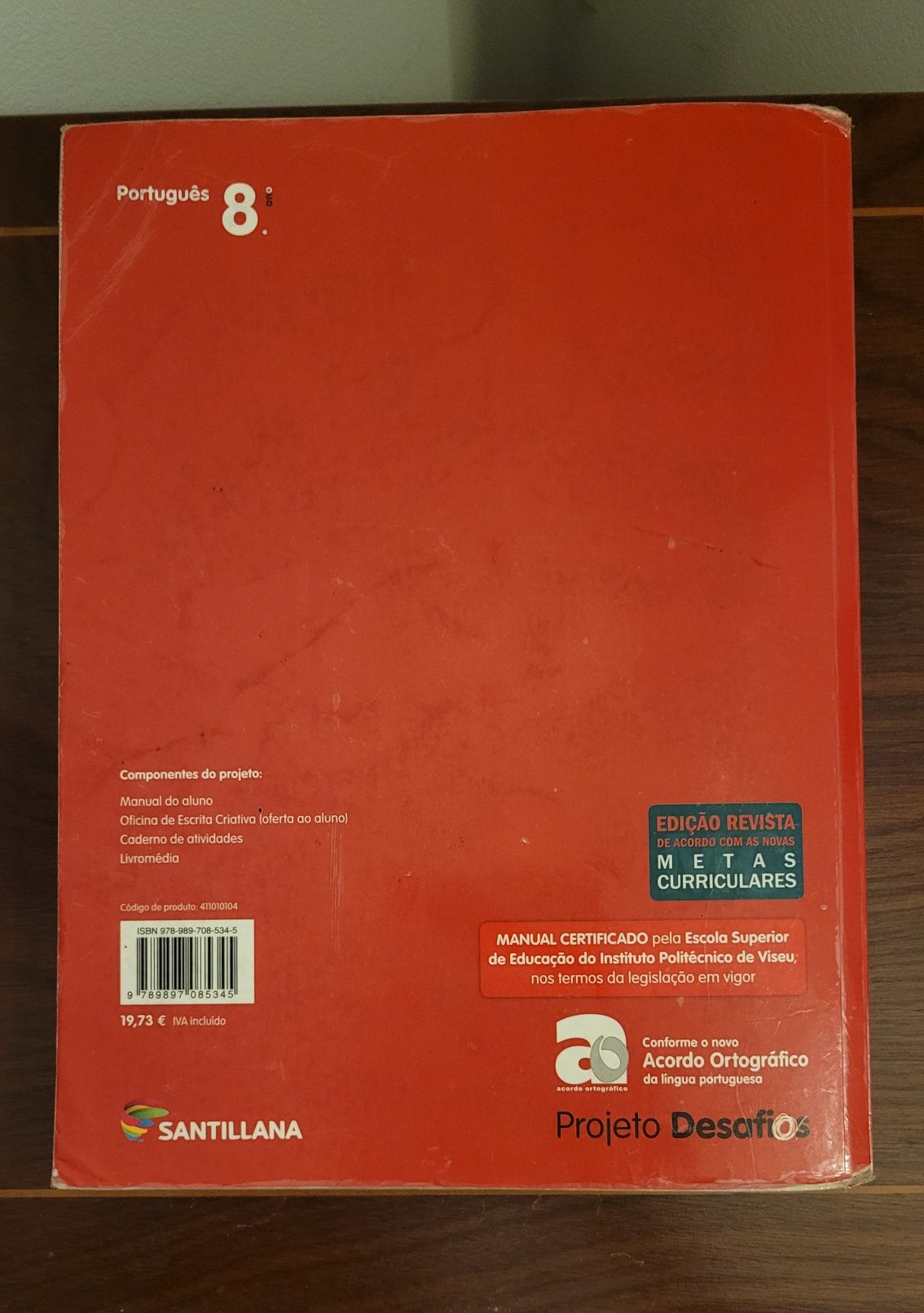 Livros 8° ano de geografia, físico-química e português
