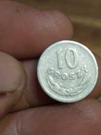 Moneta 10 groszy 1961 rok