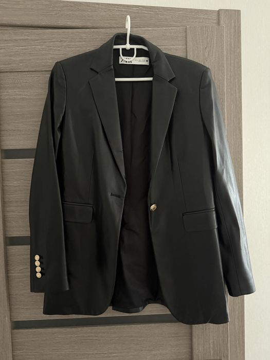 Шкіряний жакет,піджак Zara