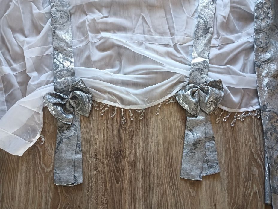 Komplet firana woal plus zasłona