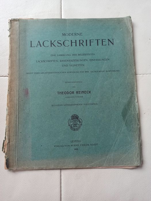 Moderne LACKSCHRIFTEN Theodor Reineck