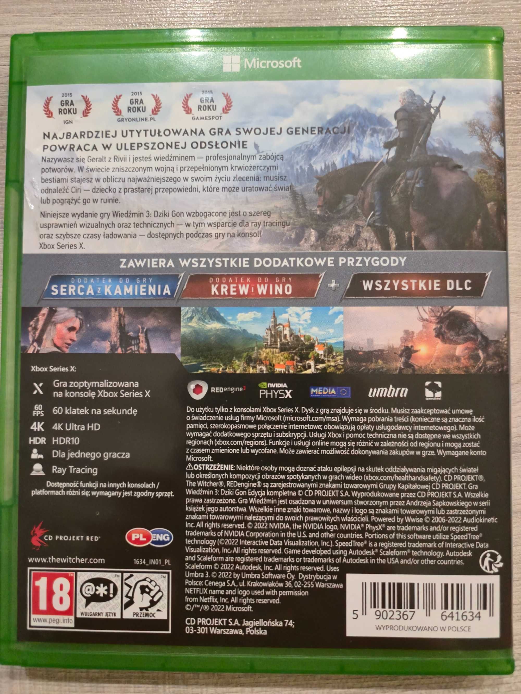Wiedźmin gra xbox