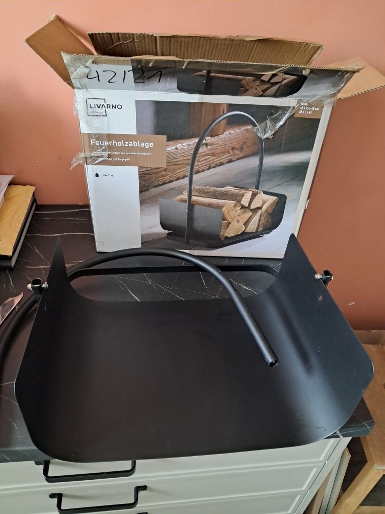 stojak na drewno kominkowe LIVARNO home.