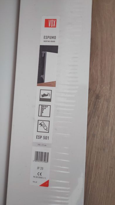 Listwa przypodłogowa biała Espumo 501 Vox