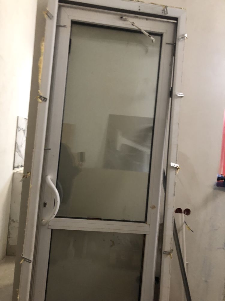 Двері металопластикові зі склом  240*100 см