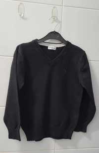 Bluza czarna z dekoldem V