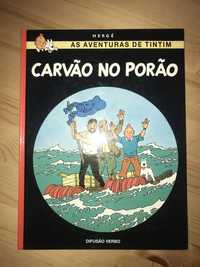 Livro BD Tintin vintage