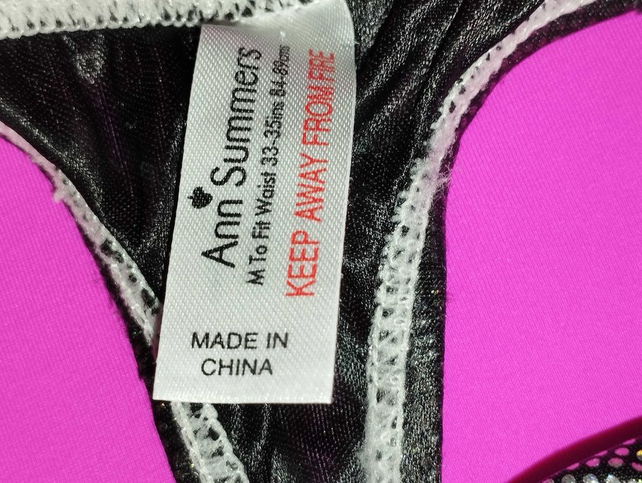 Білизна Стрінги еротичні  Ann Summer липучках, з напиленням чоловічі М