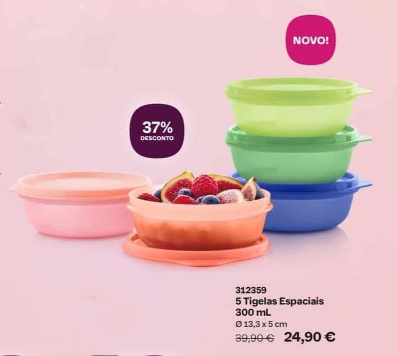Promoções imperdíveis Tupperware desde €8.00