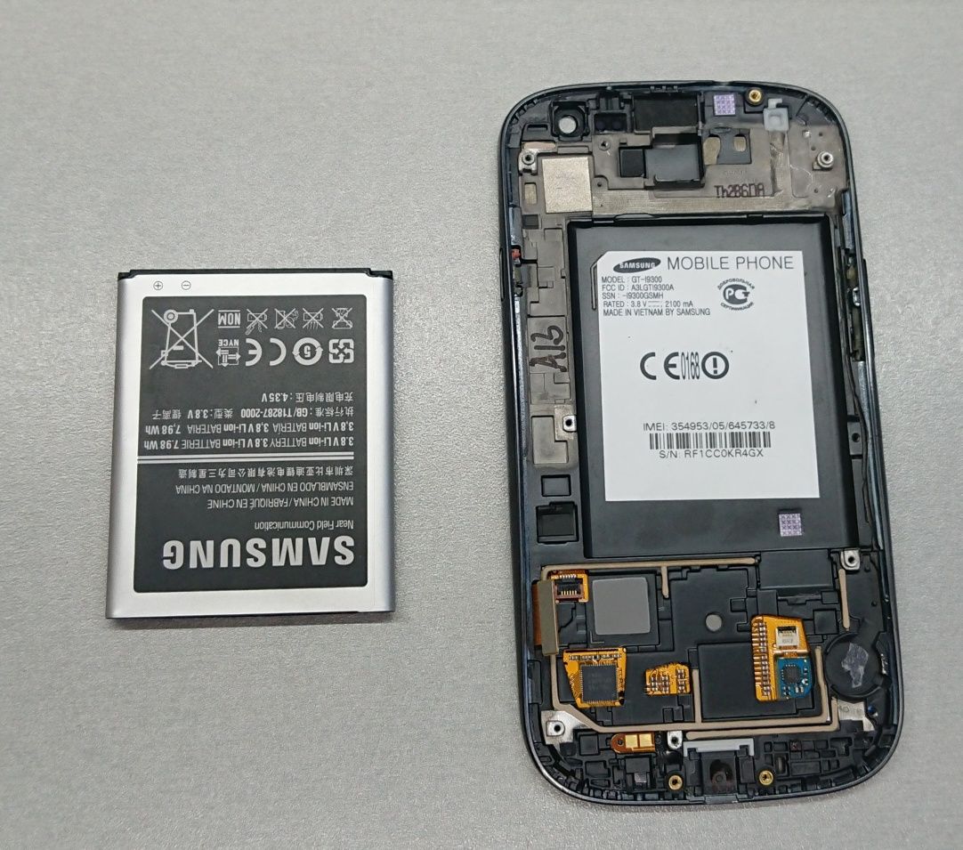 Samsung i9300 S3 / N7100 Note 2. Самсунг Разборка Шлейф динамик