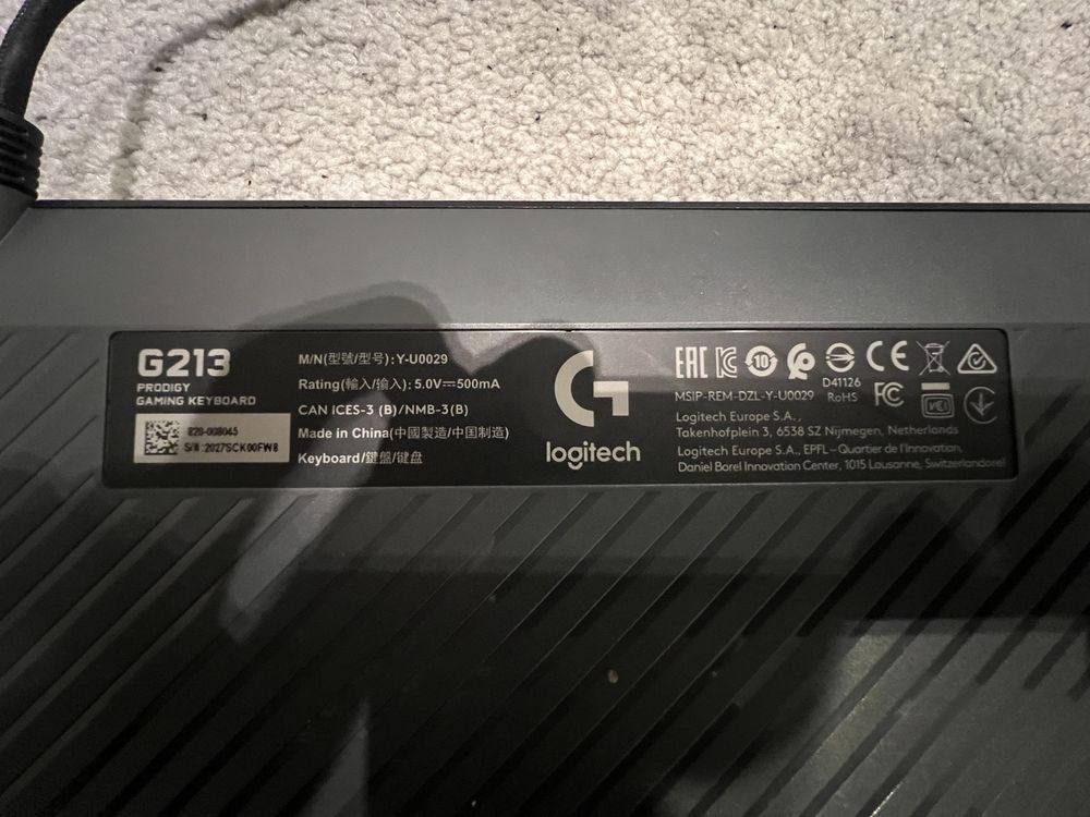 Klawiatura Logitech G213 100%