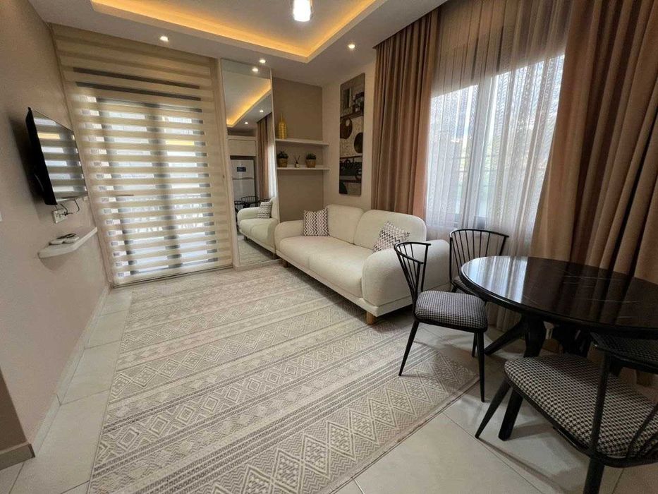 Продаж готової квартири Аланія,Махмутлар 1+1. З ремонтом, Ціна 77000€