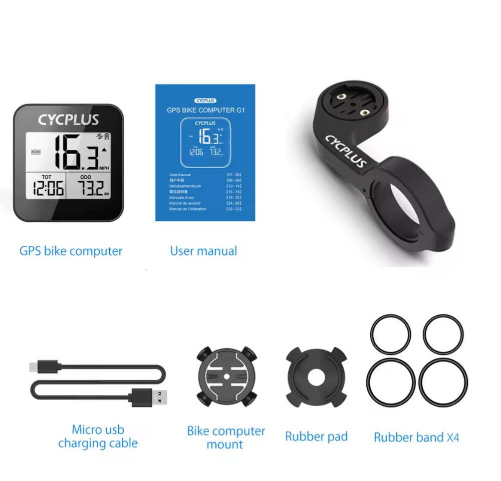 Велокомп'ютер Cycplus G1 GPS