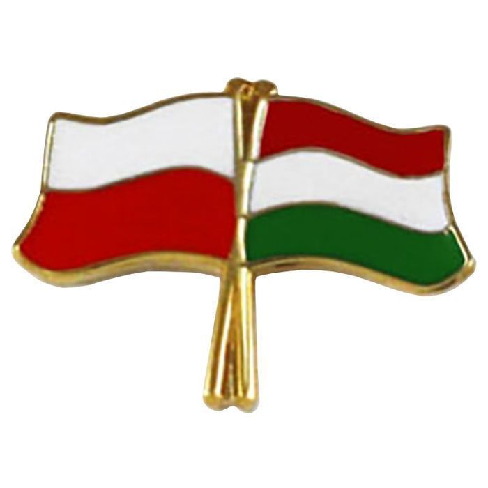 Przypinka pin wpinka flaga Polska-Węgry