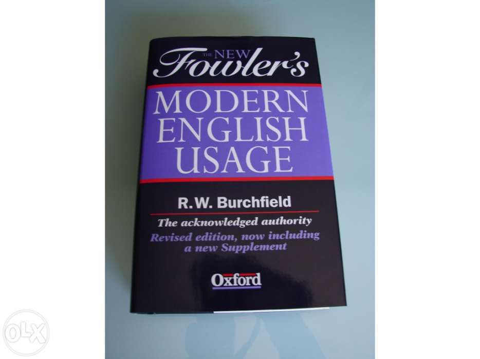 Dicionário inglês fowler's modern english usage, novo, a estrear!