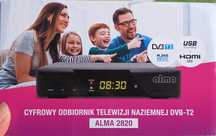 Cyfrowy odbiornik TV naziemnej DVB-T2 Alma 2820