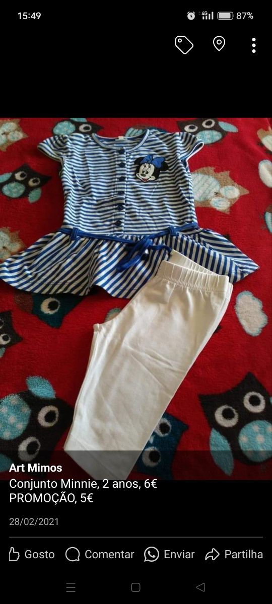 Roupa menina 18-24 meses