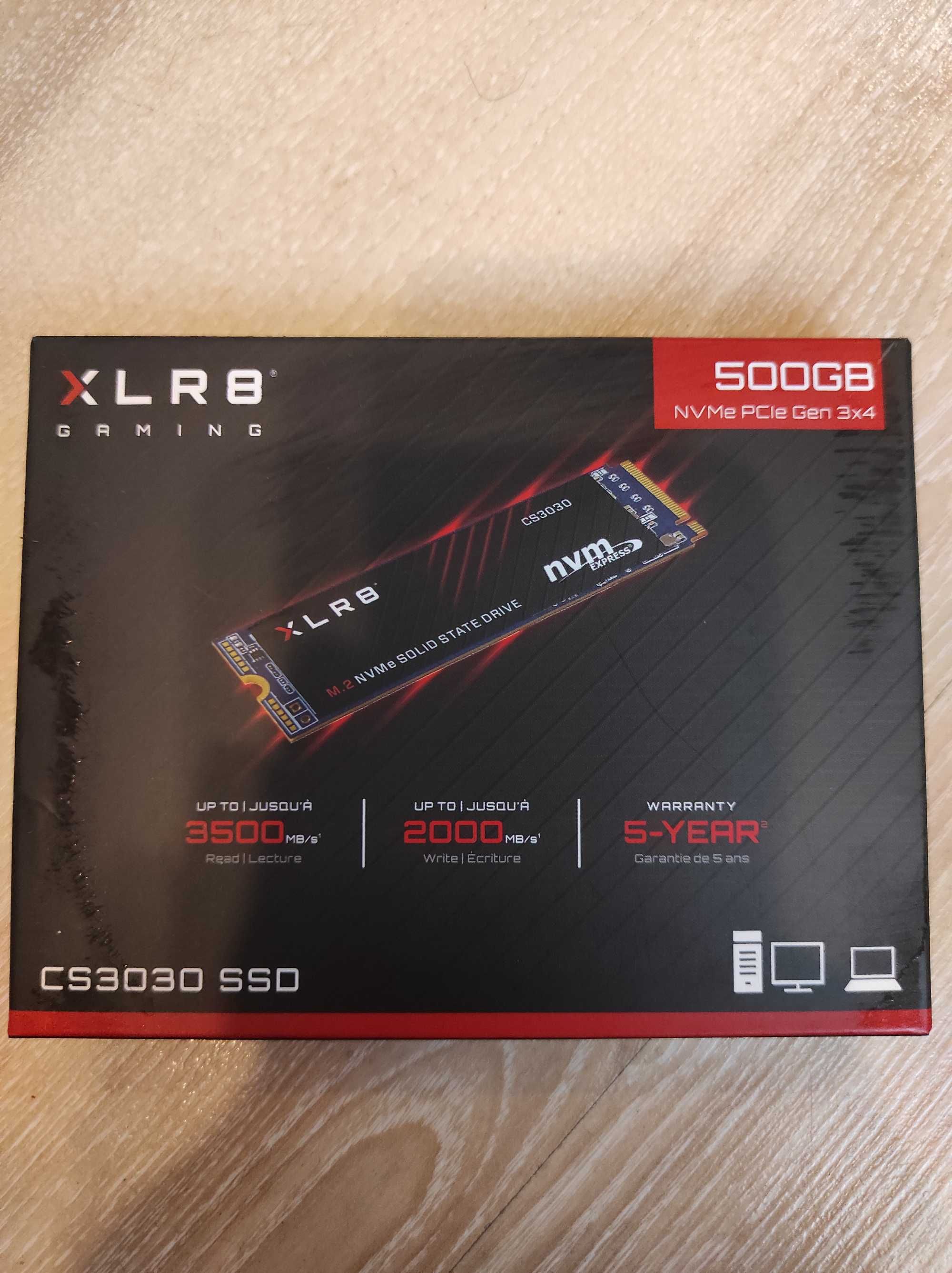 Dysk SSD do PC - PNY XLR8 500GB M.2 PCIe NVMe XLR8 CS3030