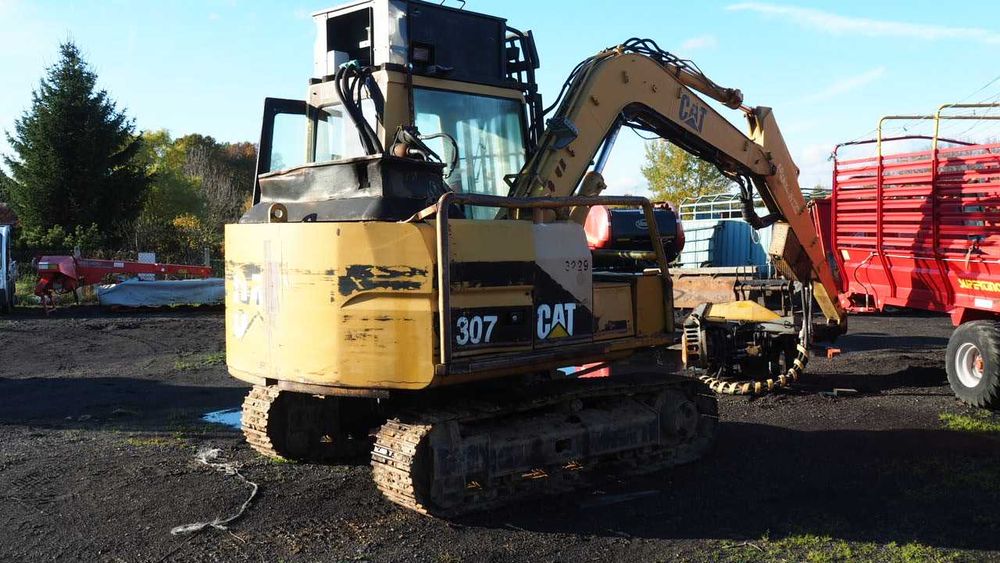 Koparka CAT 307 Głowica Ścinkowa Ponsse