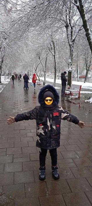 Зимова куртка на хлопчика 134-140р.