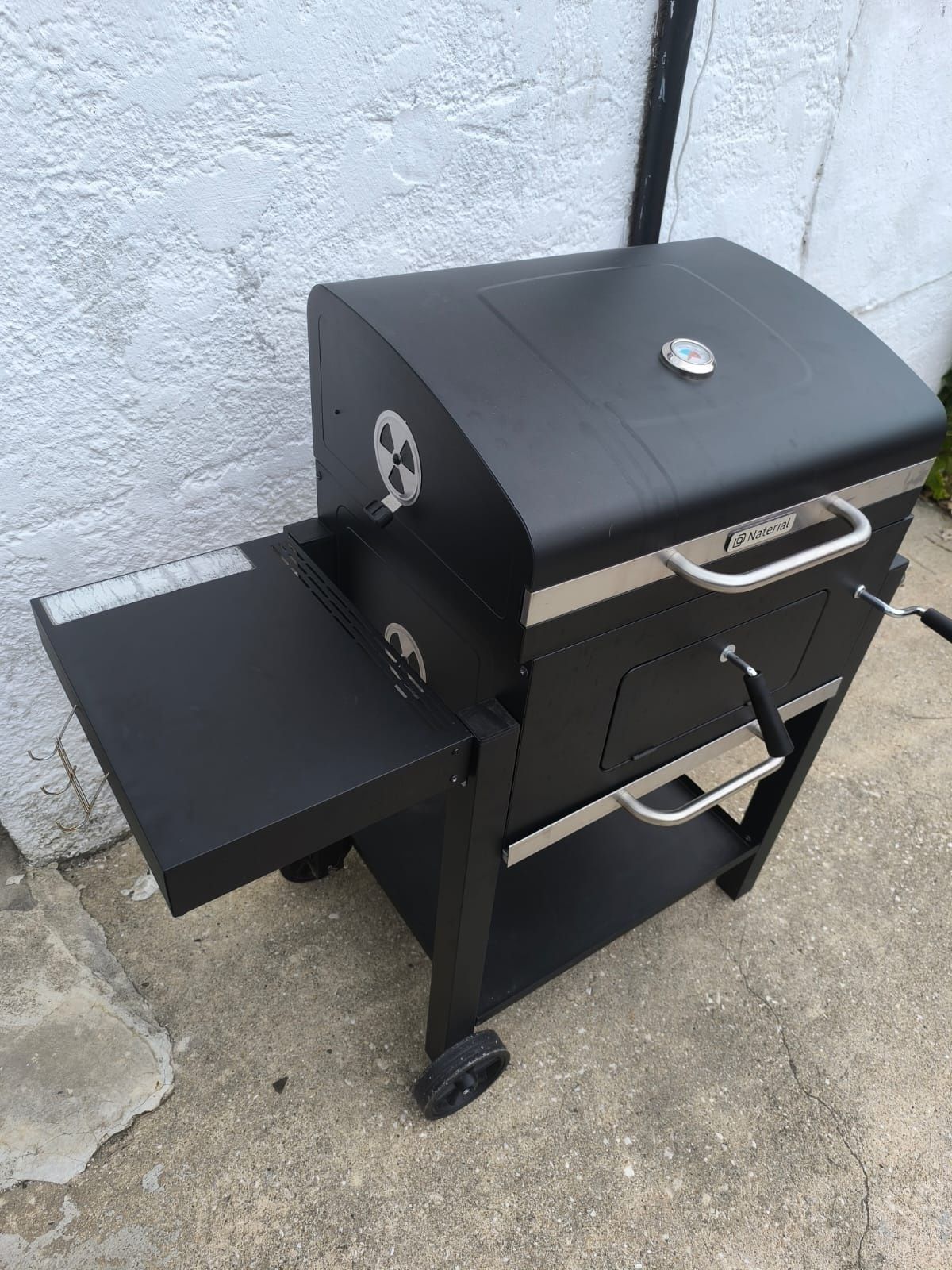 Barbecue a carvão 61x46 cm preto Naterial Centaurus