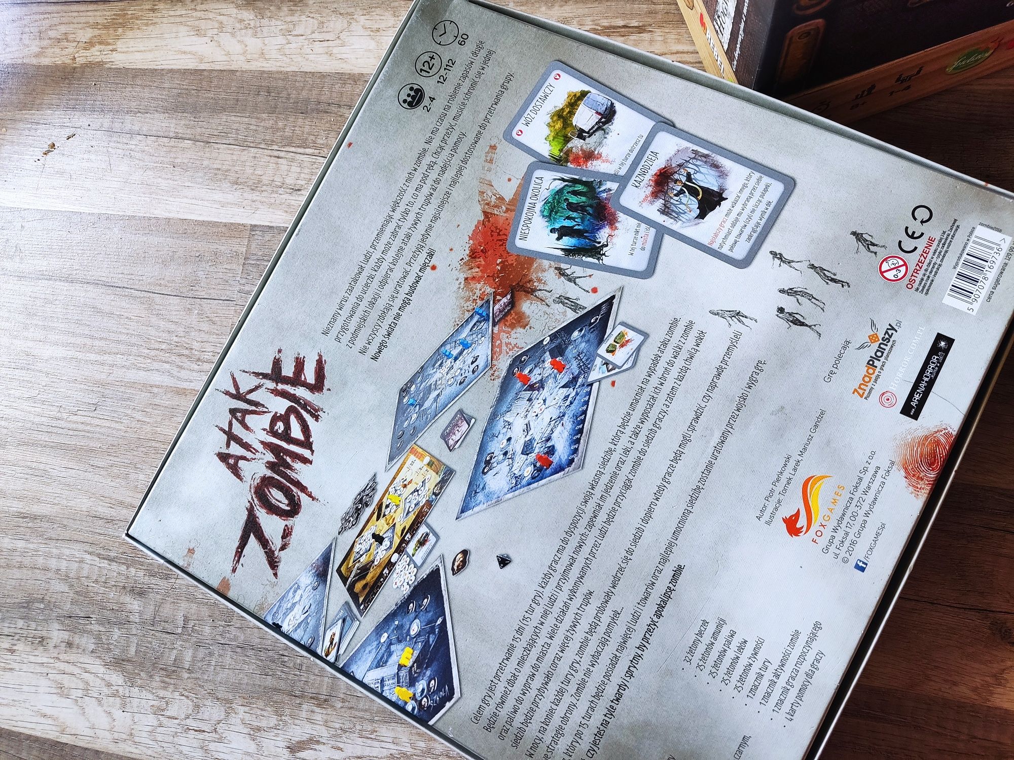 Atak Zombie gra planszowa foxgames