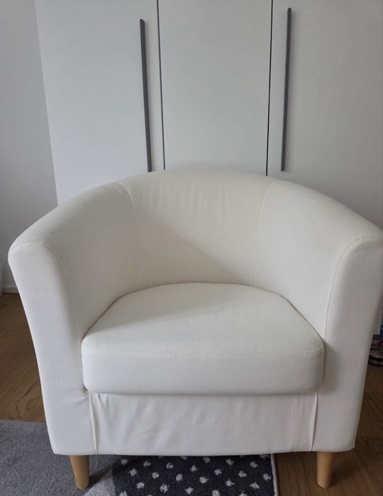 Fotele Ikea Tullsta białe stan idealny komplet 2 sztuki