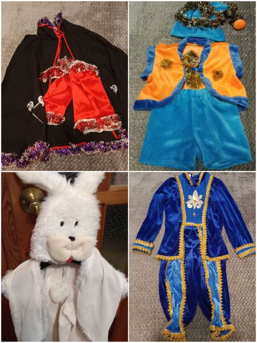 Новорічний костюм- кіт, гном, заяць, чародій