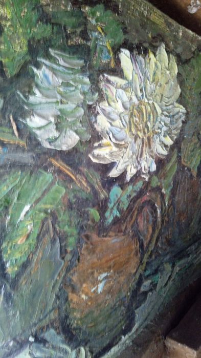 Картина масло 80 х годов ретро картинка антиквар постер плакат ссср